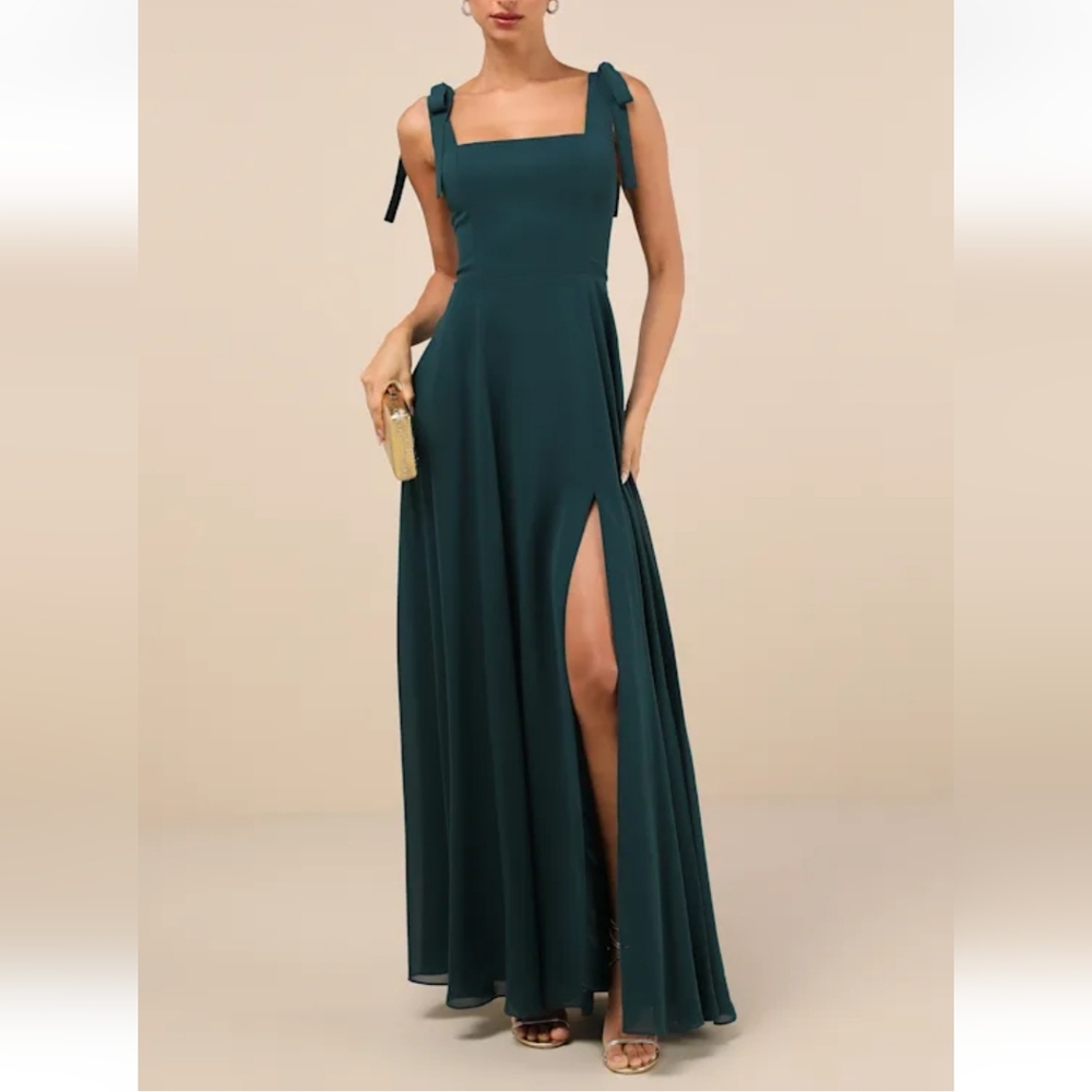 Lulu's Teal Maxi Dress